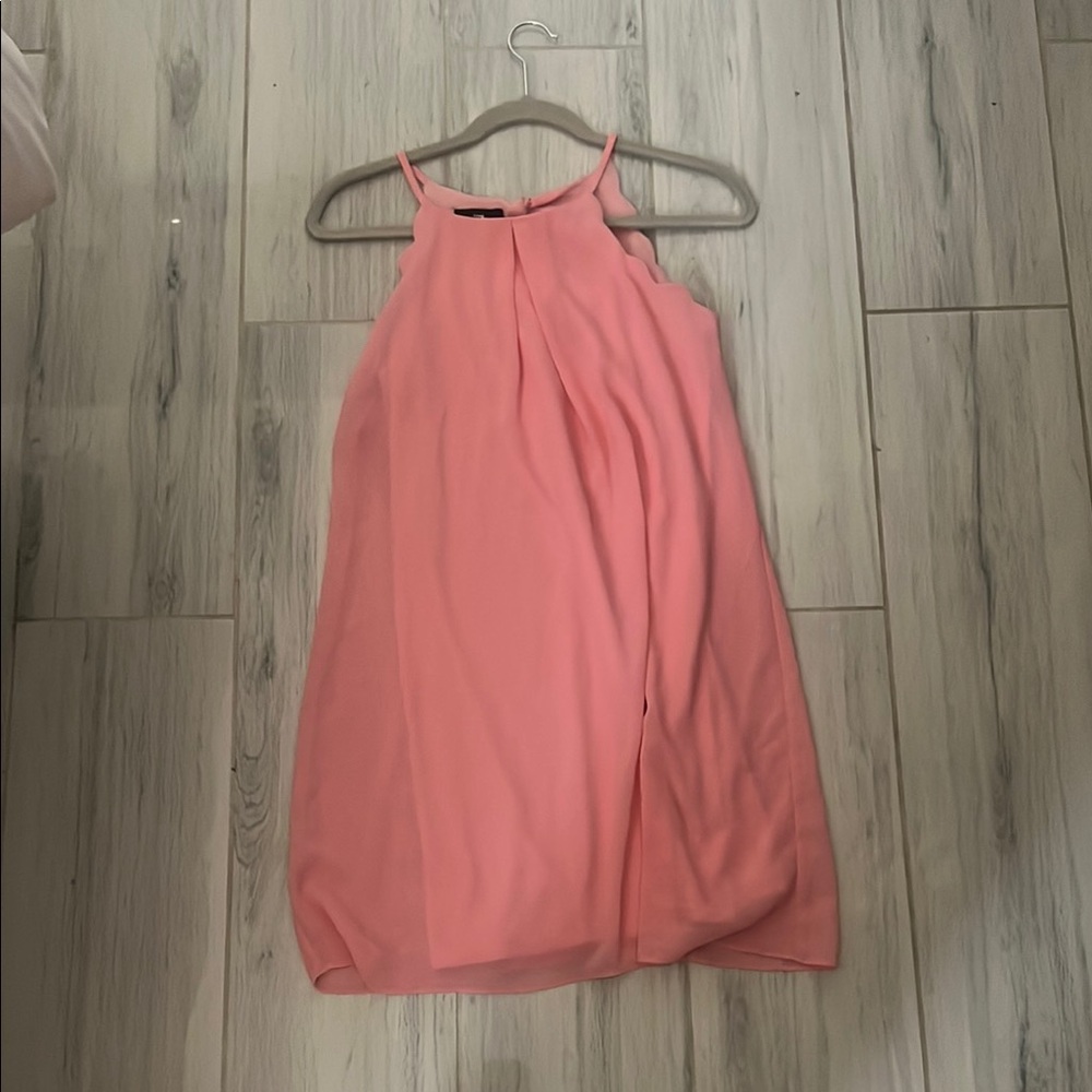 Iz Byer Pink Halter Sundress for Wedding Guests